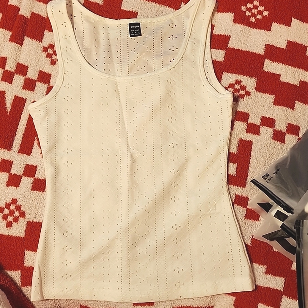 White tank top